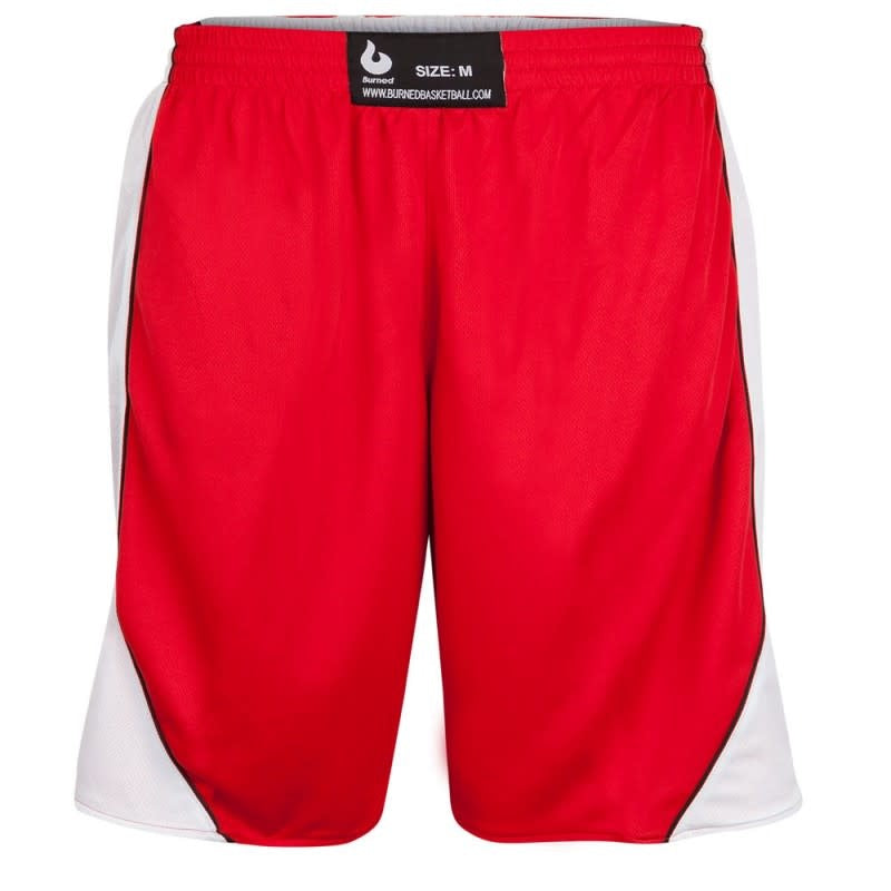 Burned Double Sided Short Red White 