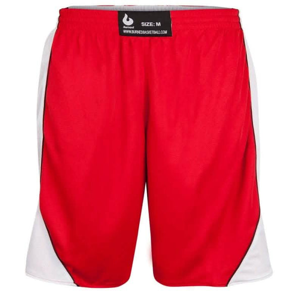 Burned Beidseitig Short Rot Weiß