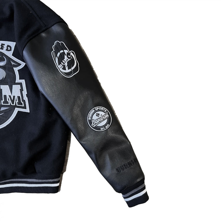 Varsity Panther Jacket Noir blanc