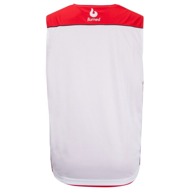 Burned Double Sided Jersey Red White
