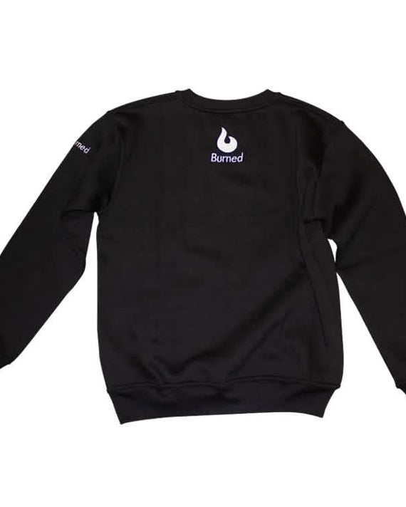 Burned Crewneck Zwart