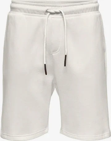Only &  Sons Sweat Shorts White