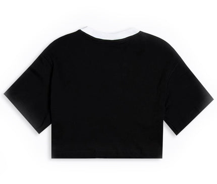 WMNS NSW Cropped Top Swoosh Black