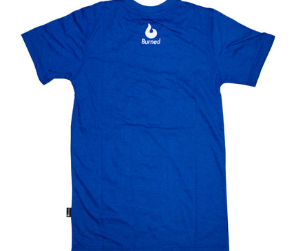 Burned T-shirt bleu royal