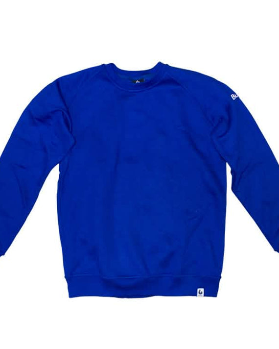 Burned Crewneck Royal Blue Raglan