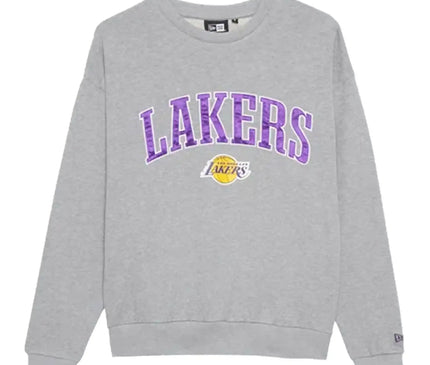 Los Angeles Lakers NBA Applique Crewneck Grey
