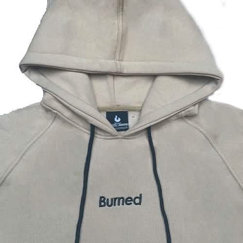 Burned Raglan Hoodie Camel