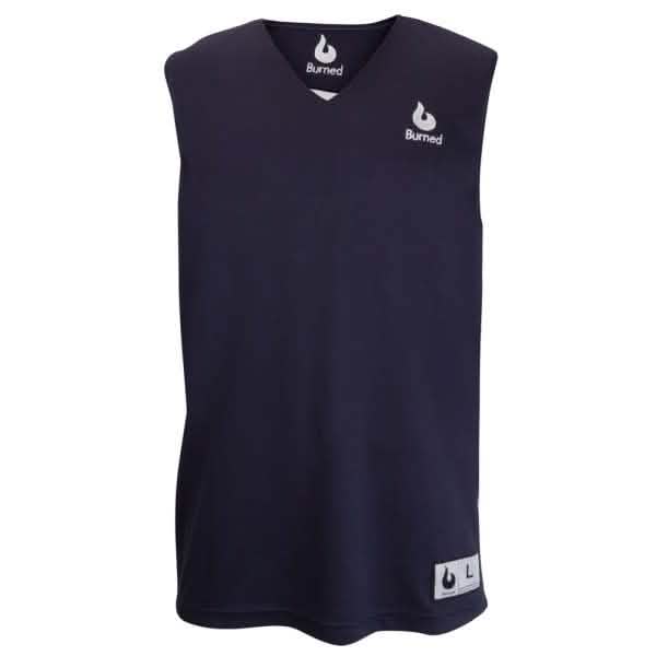 Burned Beidseitig Jersey Dunkelblau Weiß