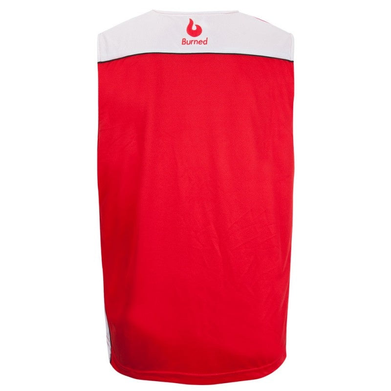 Burned Double Sided Jersey Red White