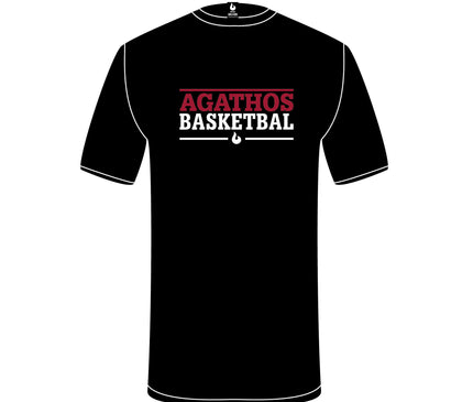 B.C. Agathos T-shirt Zwart Tekst