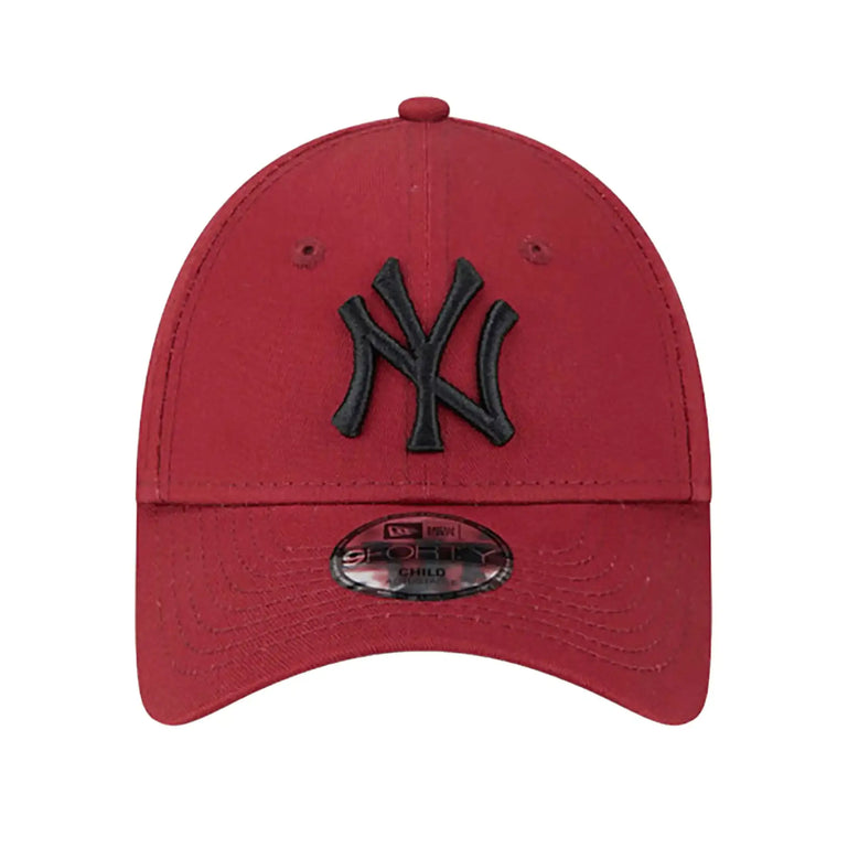 New York Yankees  9Forty Youth Cap Wine Red Black