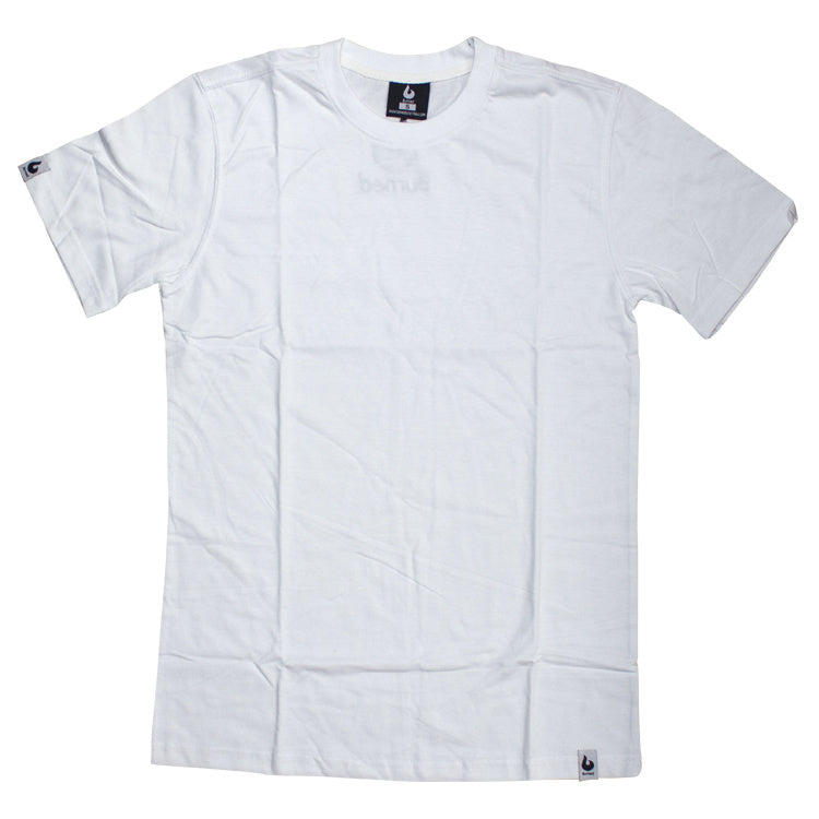 Burned T-shirt Blanc