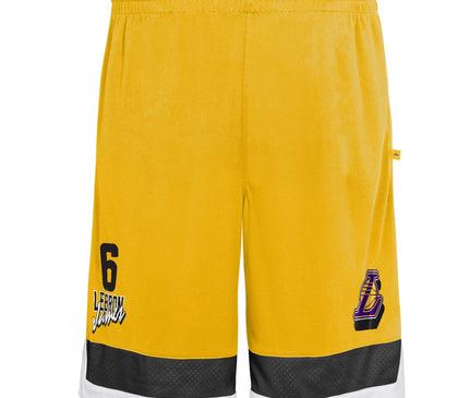 Los Angeles Lakers Lebron James Short Yellow