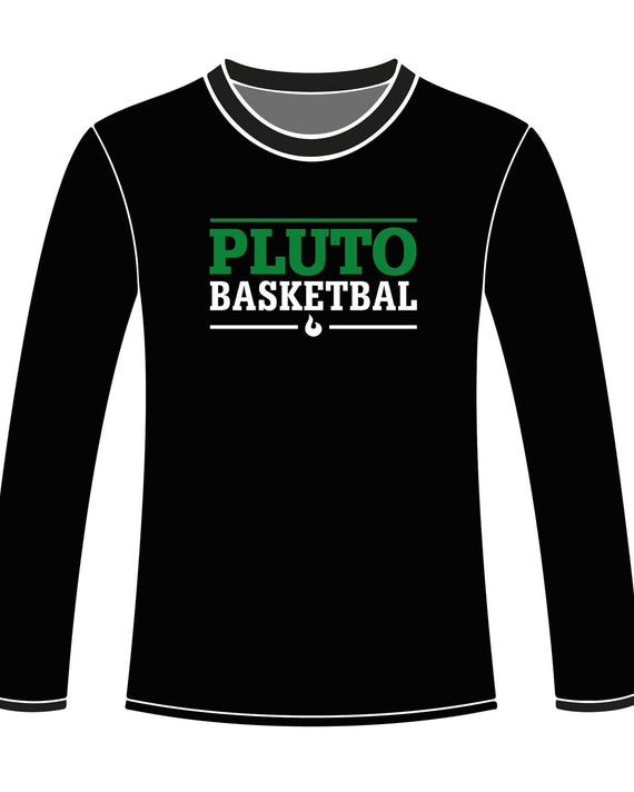 Pluto Wageningen Longsleeve Shootingshirt Tekst Zwart