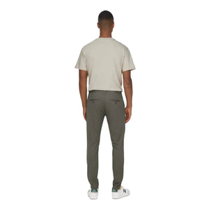 Mark Pant Herringbone Print Teak