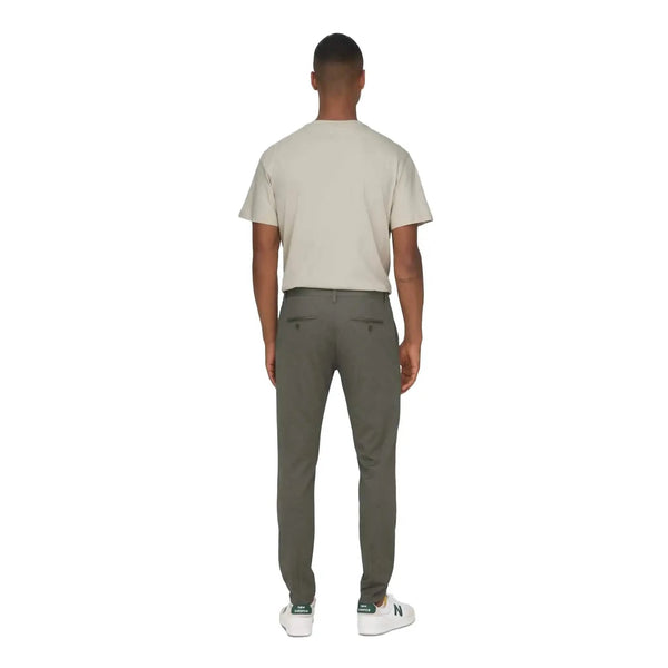 Mark Pant Herringbone Print Teak