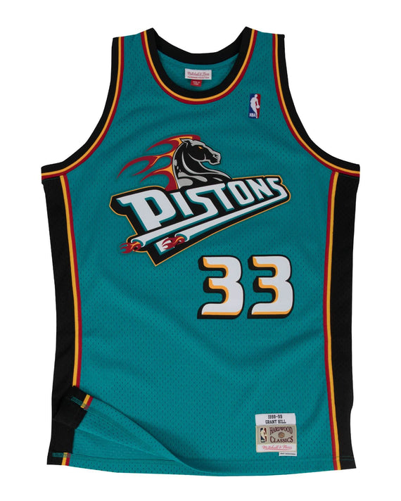 NBA Swingman Detroit Pistons Grant Hill Jersey Teal