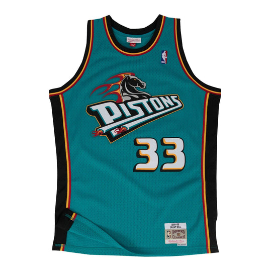 NBA Swingman Detroit Pistons Grant Hill Jersey Teal