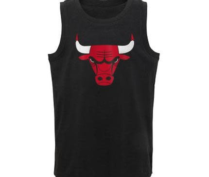 Chicago Bulls Logo Tanktop Katoen Zwart