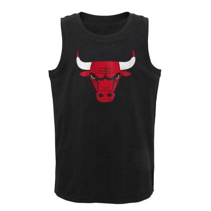 Chicago Bulls Logo Tanktop Katoen Zwart