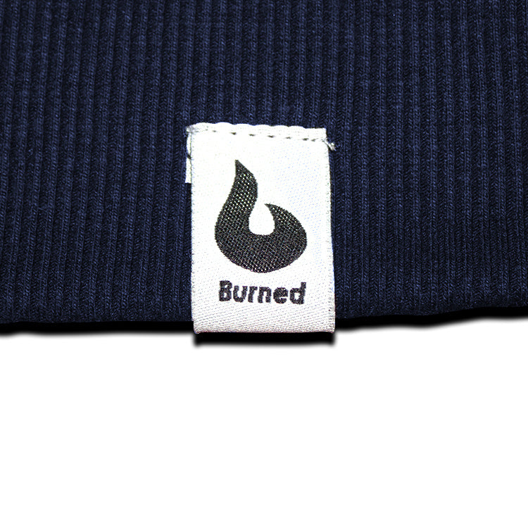 BurnedCol rond bleu marine