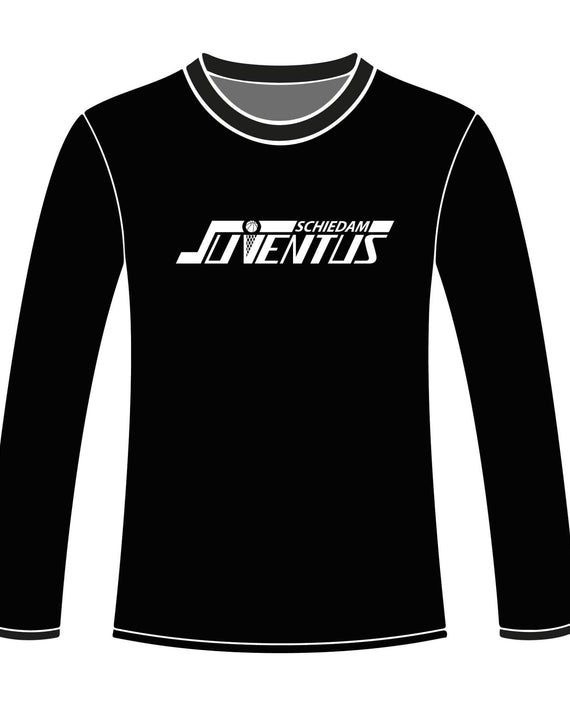 S.B.V. Juventus Longsleeve Logo Zwart