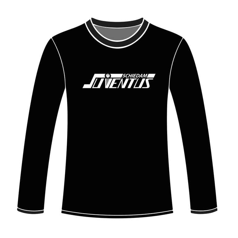 S.B.V. Juventus Longsleeve Logo Zwart