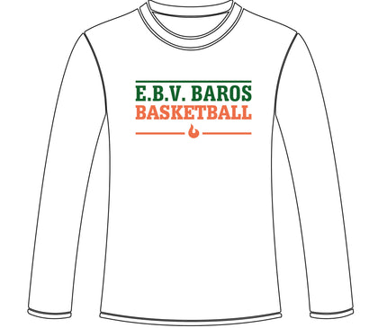 EBV Baros T-shirt à manches longues Texte Blanc