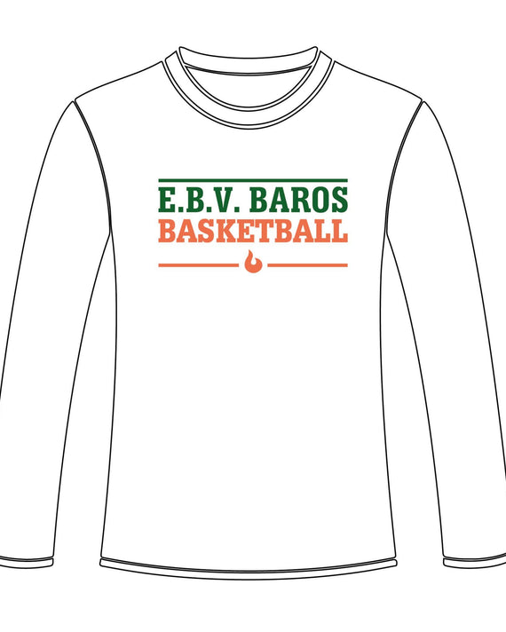 EBV Baros Longsleeve Tekst Wit