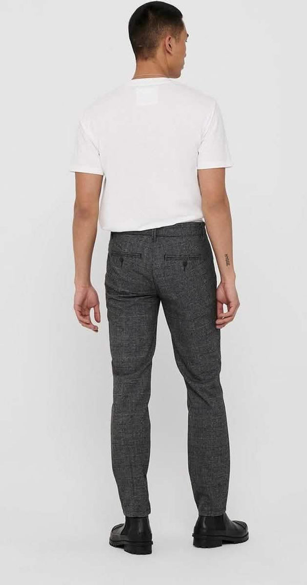Mark Pants Check GW Medium grau Melange