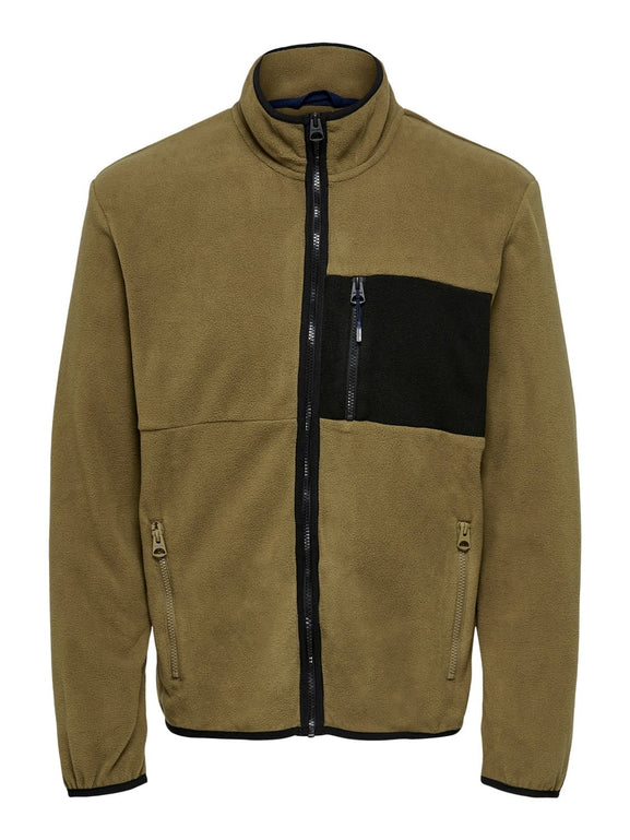 Only & Sons Fleece Jacket Bruin