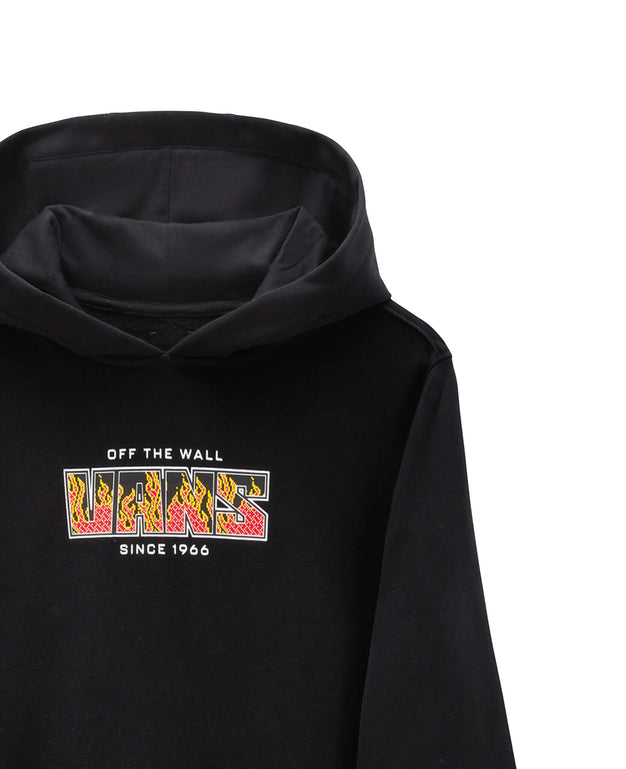 Digi Flames Hoodie Black