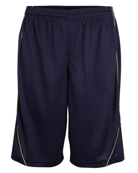 Burned Enkelzijdig Short Donkerblauw