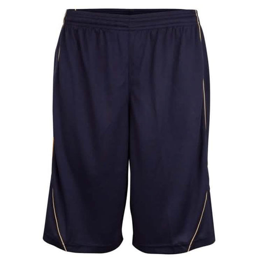 Burned Enkelzijdig Short Donkerblauw
