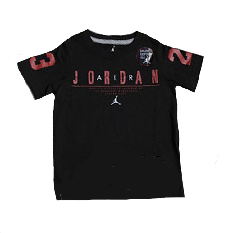 Kids Air Jordan T-shirt Schwarz Rot