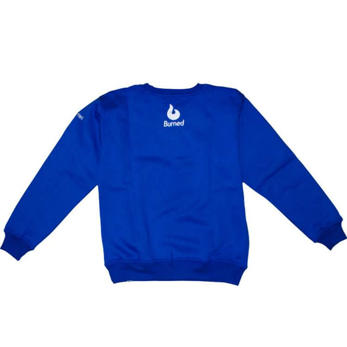 Burned Crewneck Royal Blue 