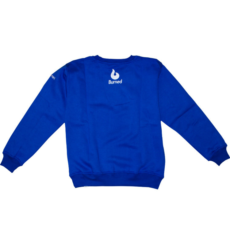 Burned Crewneck Royal Blue