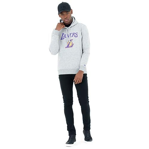New Era LA Lakers Hoodie Gray