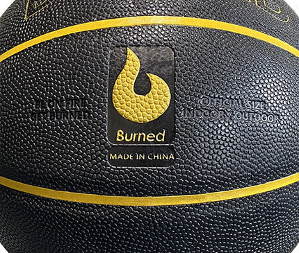 Burned In/Out Basketball Schwarz Gold (7)