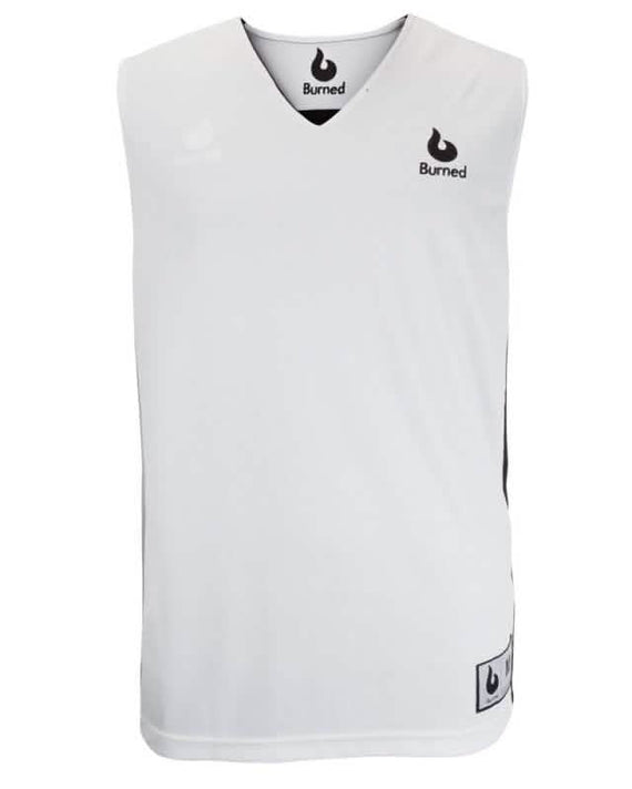 Burned Dubbelzijdig Jersey Zwart Wit