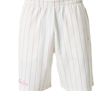 Pinstripe White Pink Shorts