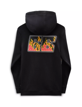 Digi Flames Hoodie Black