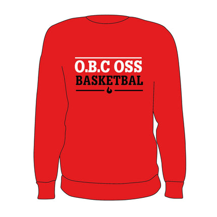 O.B.C Oss Crewneck Tekst Rood