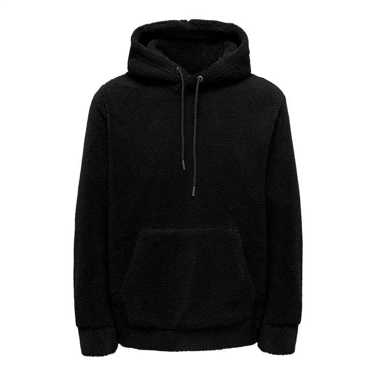 Teddy Hoodie Black