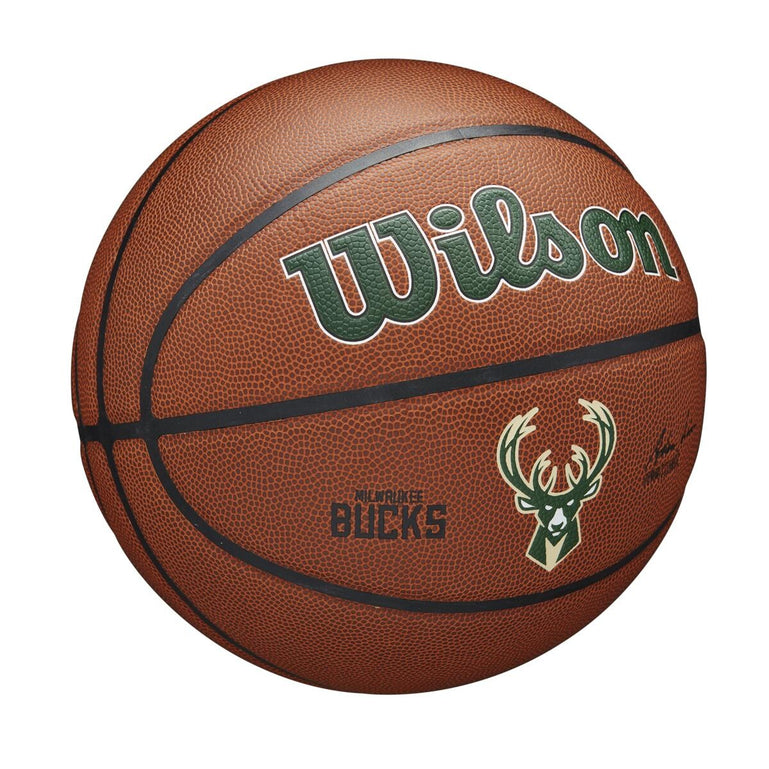 Wilson NBA MILWAUKEE BUCKS Composite Indoor / Outdoor Basketbal (7)