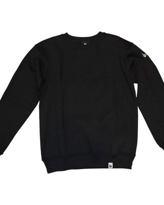 Burned Crewneck Zwart