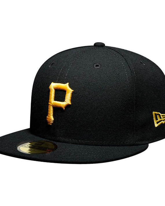 Pittsburgh Pirates Fitted Cap Black Yellow