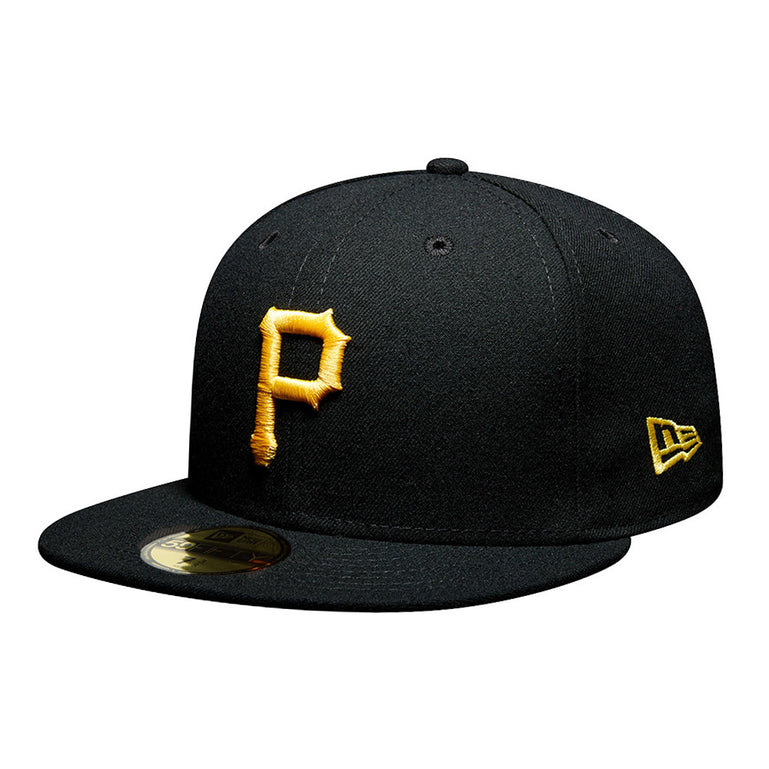 Pittsburgh Pirates Fitted Cap Black Yellow