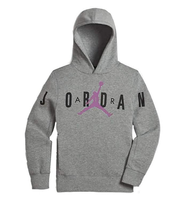 Jordan Flight Fleece Hoodie Kids Grau