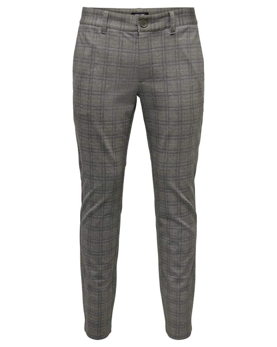 Mark Tap Check 40471 Pantalon Hellgrau blau